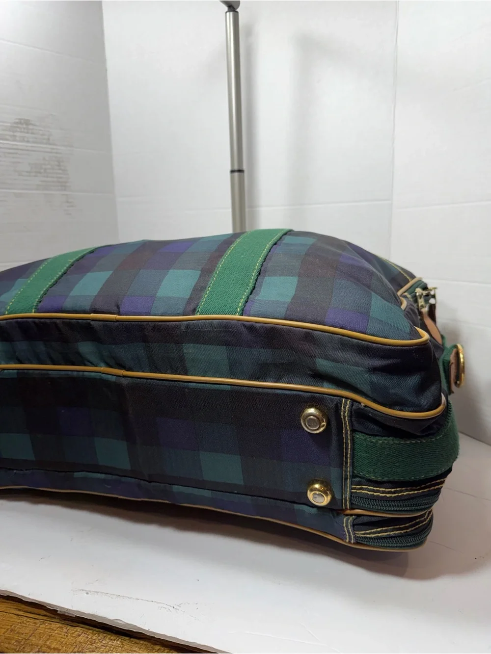 Vintage Christian Dior Plaid Suitcase, call outs in photos ,no strap
